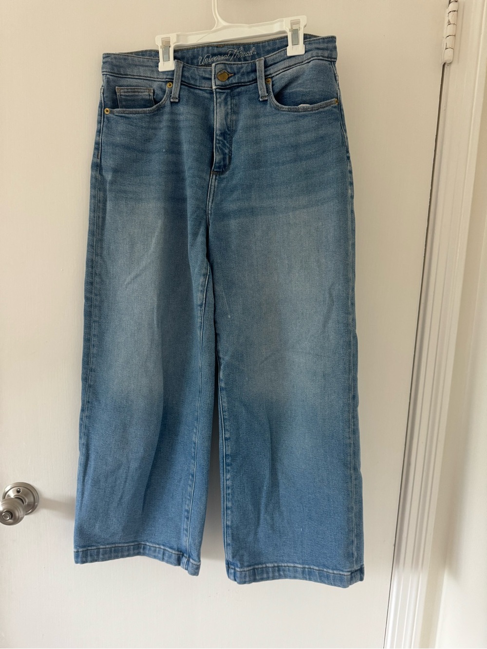 Universal Thread Wash Wide Leg Ankle Jeans 10 / 30